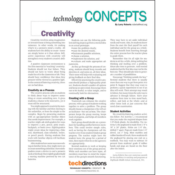 Creativity Classroom Project pdf first page