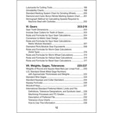 Machinists' Ready Reference, 10th edition, Contents page 4