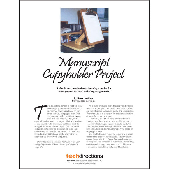 Manuscript Copyholder Classroom Project pdf first page