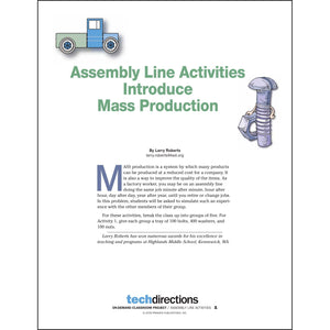 Assembly Line Activities Classroom Project pdf first page