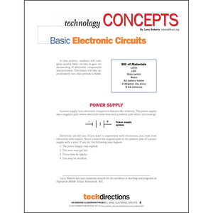 Basic Electronic Circuits Classroom Project pdf first page