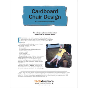 Cardboard Chair Design Classroom Project pdf first page