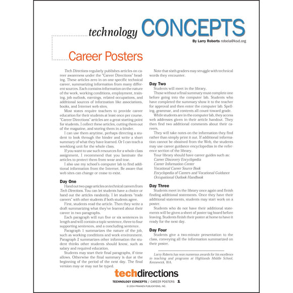 Career Posters Classroom Project pdf first page