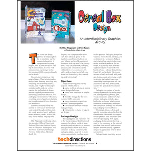 Cereal Box Design Classroom Project pdf first page