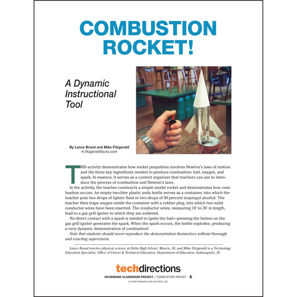Combustion Rocket Classroom Project pdf first page