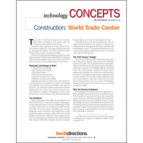 Construction: World Trade Center Classroom Project pdf first page