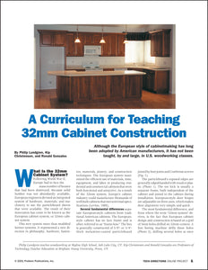 Curriculum for Teaching 32mm Cabinet Construction pdf first page