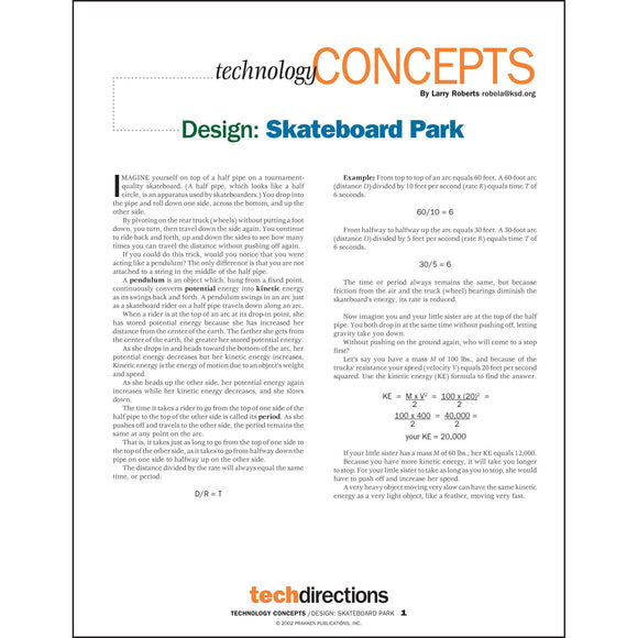 Design: Skateboard Park Classroom Project pdf first page