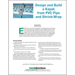 Design and Build a Kayak from PVC Pipe and Shrink Wrap Classroom Project pdf first page
