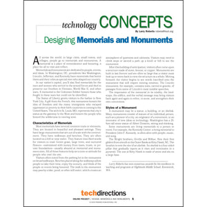 Designing Memorials and Monuments Classroom Project pdf first page