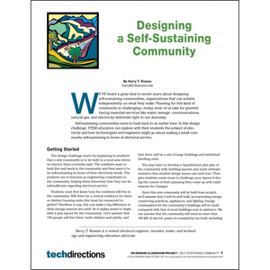 Designing a Self-Sustaining Community Classroom Project pdf first page