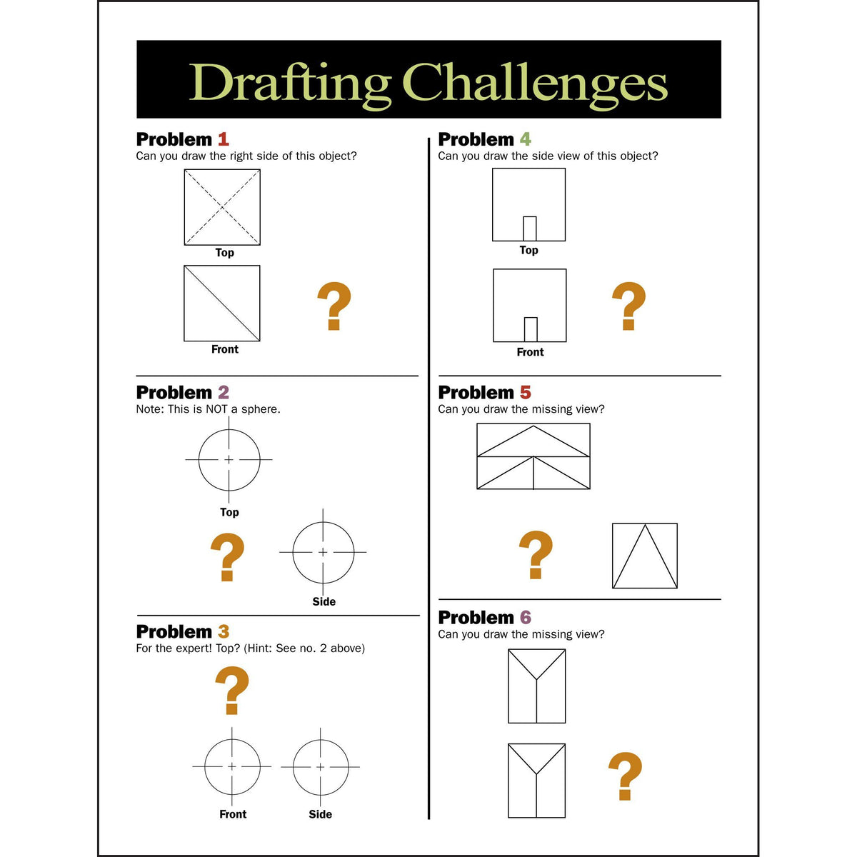 Drafting Challenges Classroom Project pdf – Tech Directions Books & Media