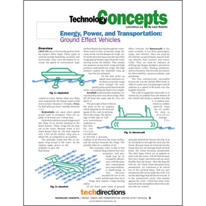 Energy, Power, and Transportation: Ground Effect Vehicles Classroom Project pdf first page