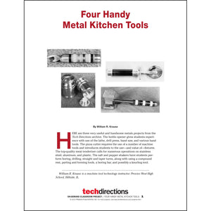 Four Handy Metal Kitchen Tools Classroom Project pdf first page