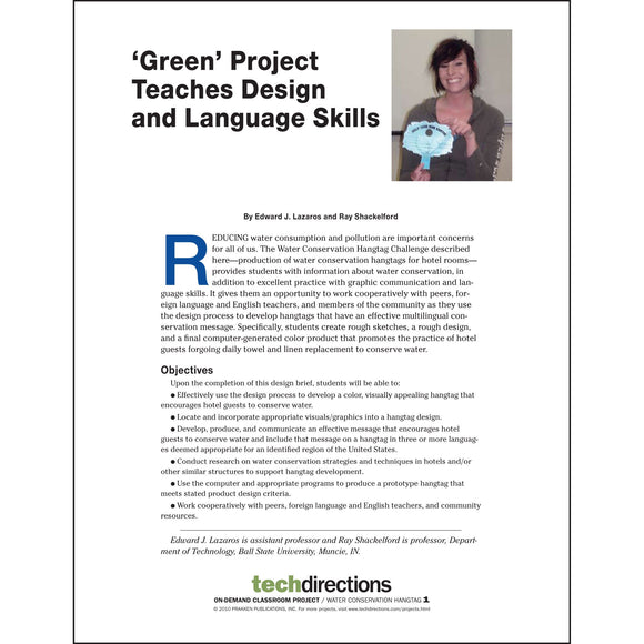 Green Project Teaches Design and Language Skills pdf first page