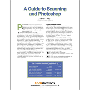 Guide to Scanning and Photoshop Classroom Project pdf first page