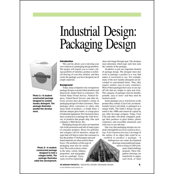 Industrial Design: Packaging Design Classroom Project pdf first page