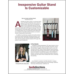 Inexpensive Guitar Stand Is Customizable Classroom Project pdf first page