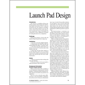Launch Pad Design Classroom Project pdf first opage