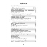 Machinists' Ready Reference, 10th edition, Contents page 1