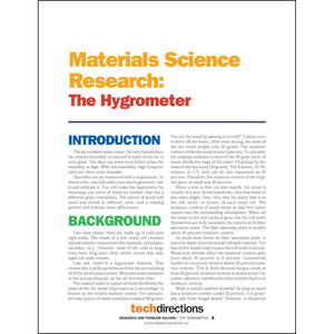 Materials Science Research: The Hygrometer Classroom Project pdf first page