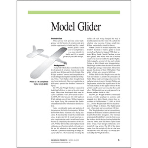 Model Glider Classroom Project pdf first page
