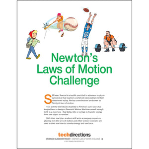 Newton's Laws of Motion Challenge Classroom Project pdf first page