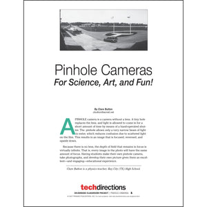 Pinhole Camera for Science, Art, and Fun Classroom Project pdf first page