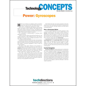 Power: Gyroscopes Classroom Project pdf first oage