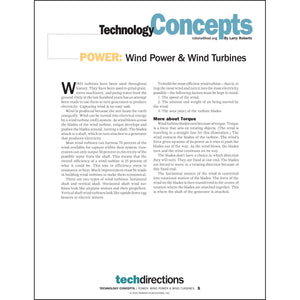 Power: Wind Power & Wind Turbines Classroom Project pdf first page