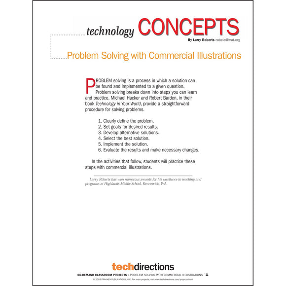Problem Solving with Commercial Illustrations Classroom Project pdf first page