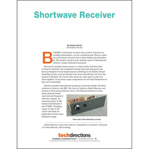 Shortwave Receiver Classroom Project pdf first page