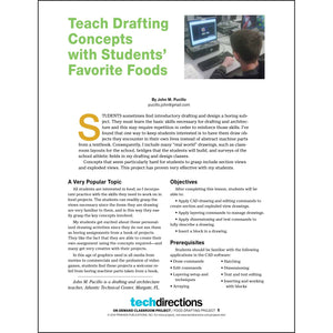 Teach Drafting Concepts with Students’ Favorite Foods Classroom Project pdf first page