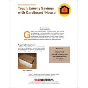 Teach Energy Savings with Cardboard ‘House’ Classroom Project pdf first page