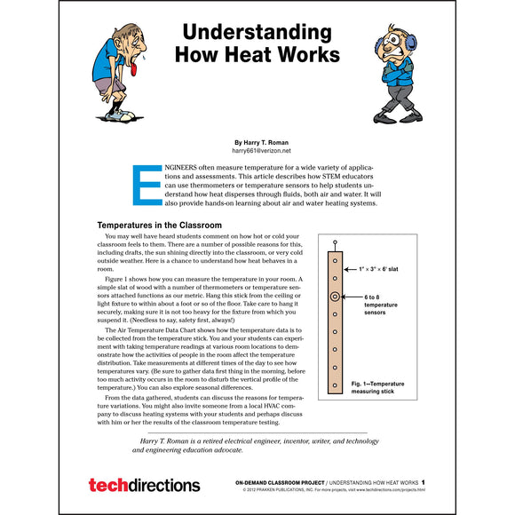 Understanding How Heat Works Classroom Project pdf first page