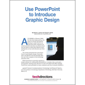 Use PowerPoint to Introduce Graphic Design Classroom Project pdf first page