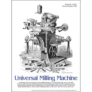 Universal Milling Machine Poster