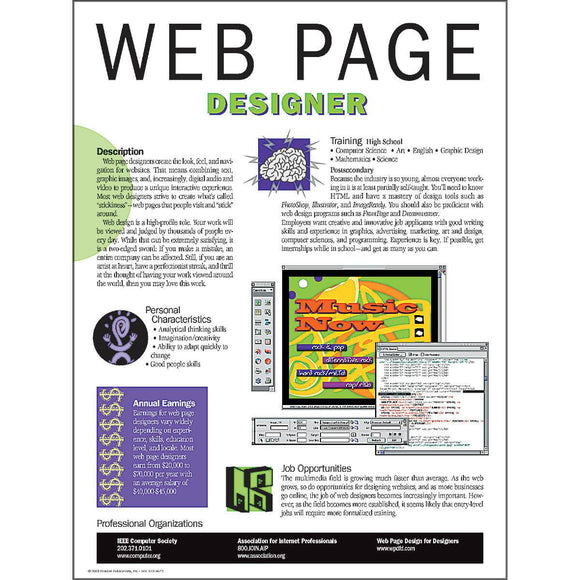 Web Page Designer Career Poster